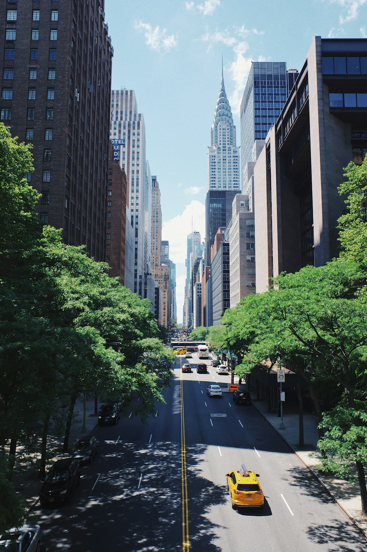 A New York City street scene